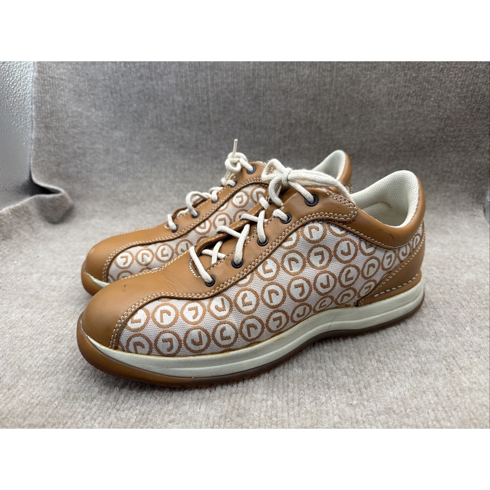 Men's Rockport Walking Shoes Tan Leather Walking Shoes Size 9.5